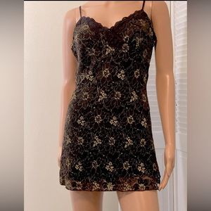 Rampage Heart Moon Star size Large lace metallic short strappy dress ❤️🌙⭐️ NWT